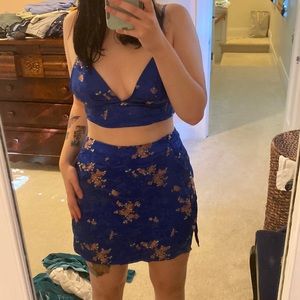 Super cute floral top and skirt set